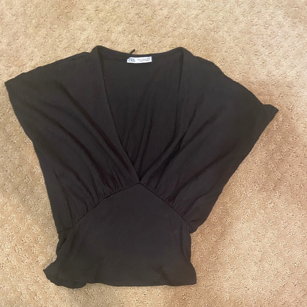 Zara Black Crop Top